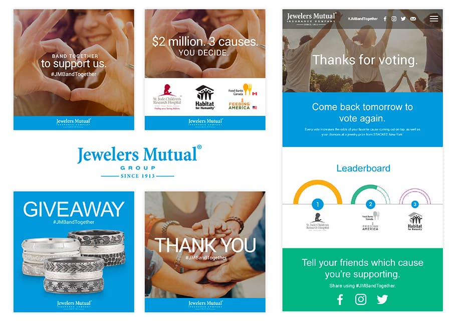 Jewelers Mutual social media campaign images