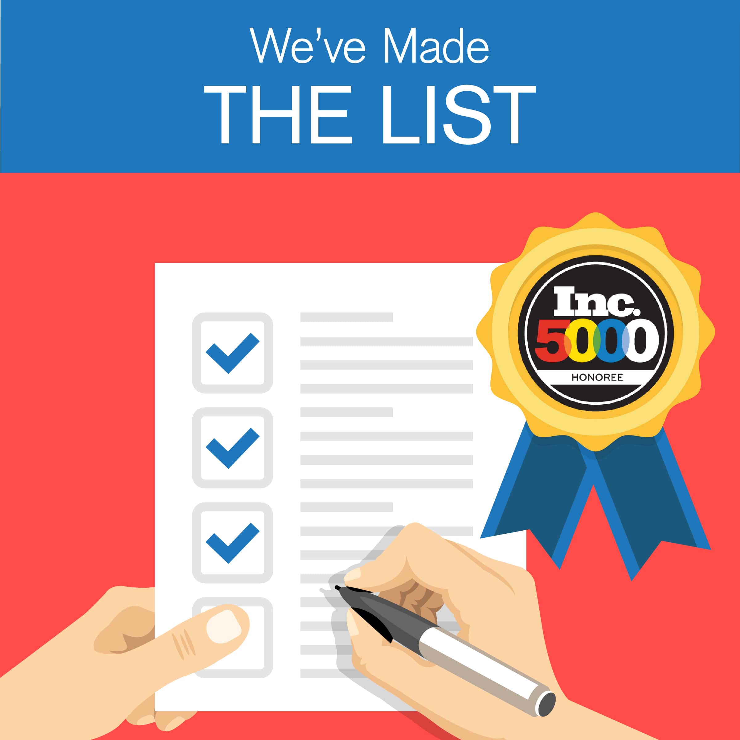 We've Made the Inc. 5000 List
